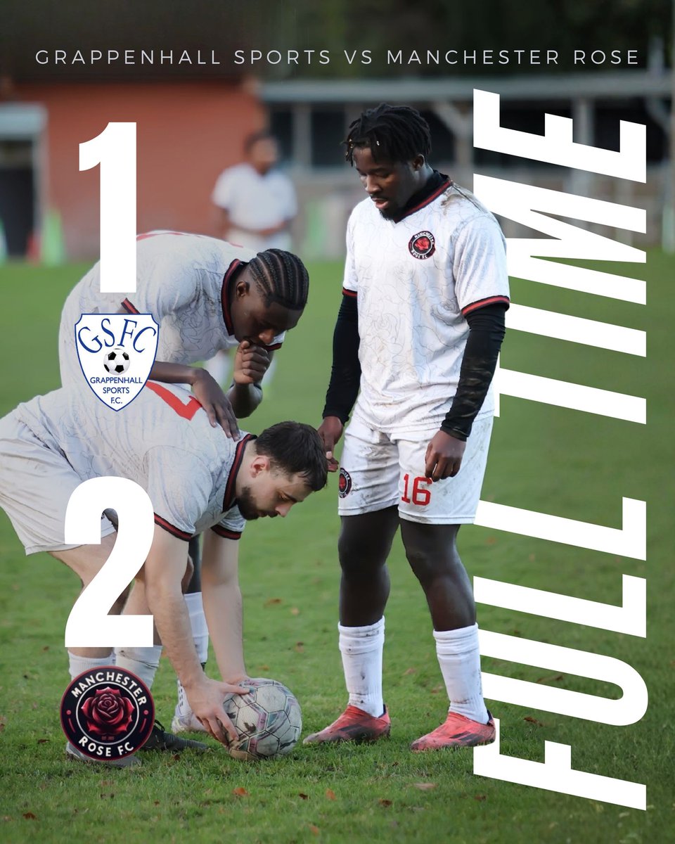 Full-time: Grappenhall Sports 1-2 Manchester Rose 

A tough battle, but the Roses get the job done and book our place in the Rhodes Cup 2026 semi-finals.

Up the Roses! 🌹🌹