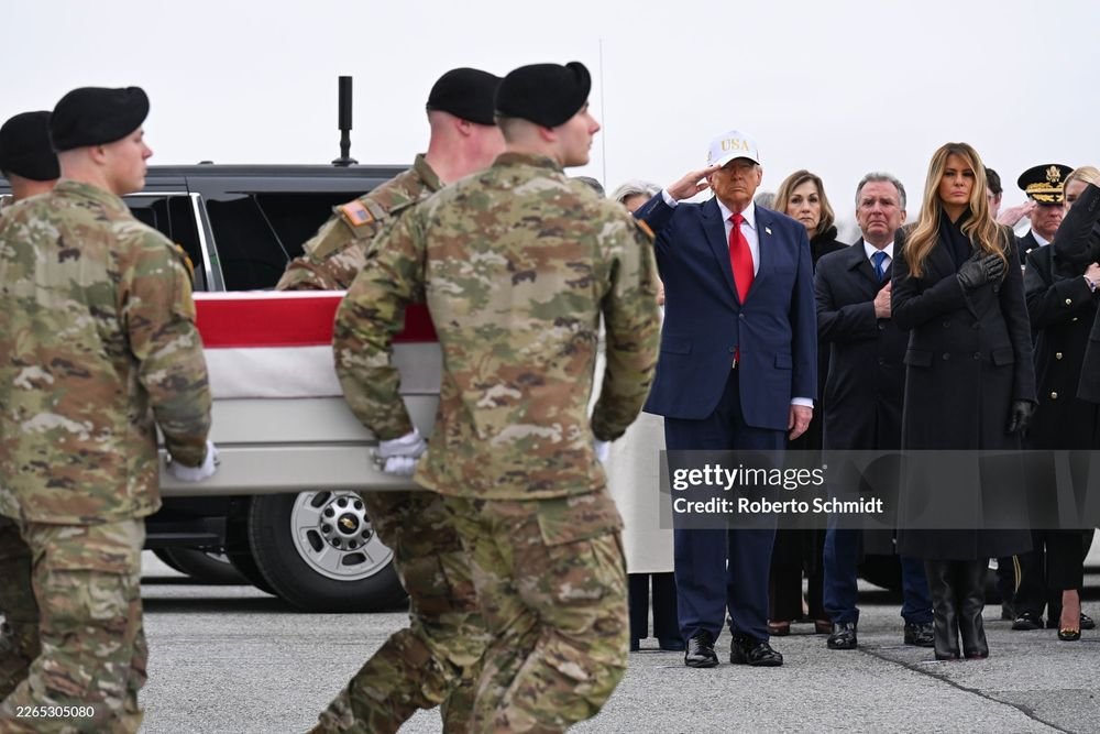 The very guy who bullied Zelenskyy about his suit can't take his cap off to honour US fallen soldiers.