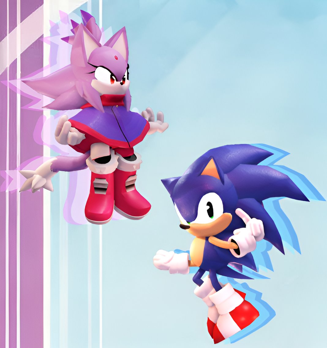 Milesbunne's tweet image. Sonic rush render #sonic #Blaze #sonaze #outcomememories #glaghorsesimulator50billion