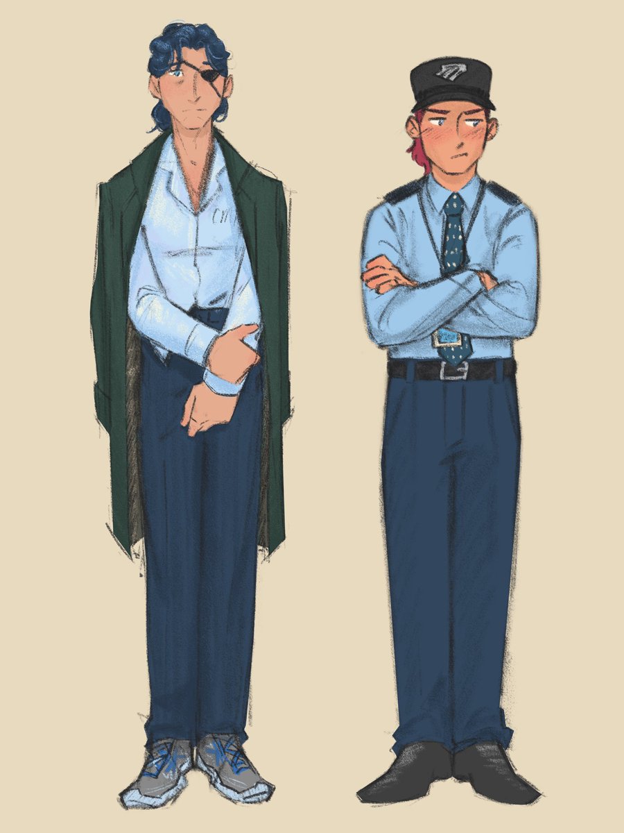 The_Batstronaut's tweet photo. bonus exploratory sketches i did of them 💙 https://t.co/obzzttjWUT