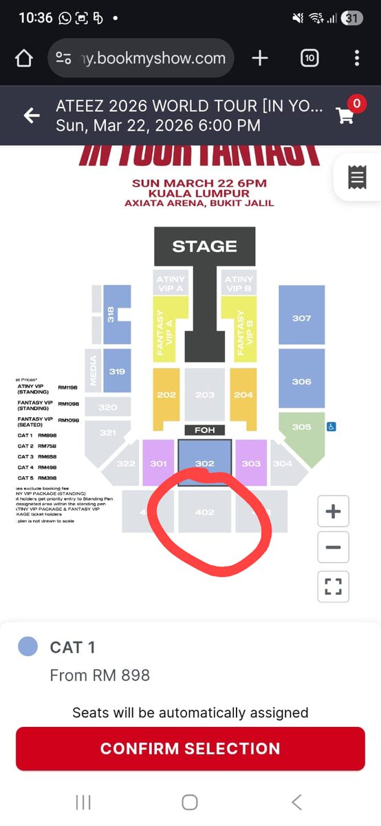 Musical_Solace's tweet photo. #ATEEZinMY #ATEEZINYOURFANTASY

I have an extra ticket for Ateez concert in Malaysia as one of my friend had to drop. It's in the 403 block. Pls DM for details. Thankyou. https://t.co/AYPK1jsOV3
