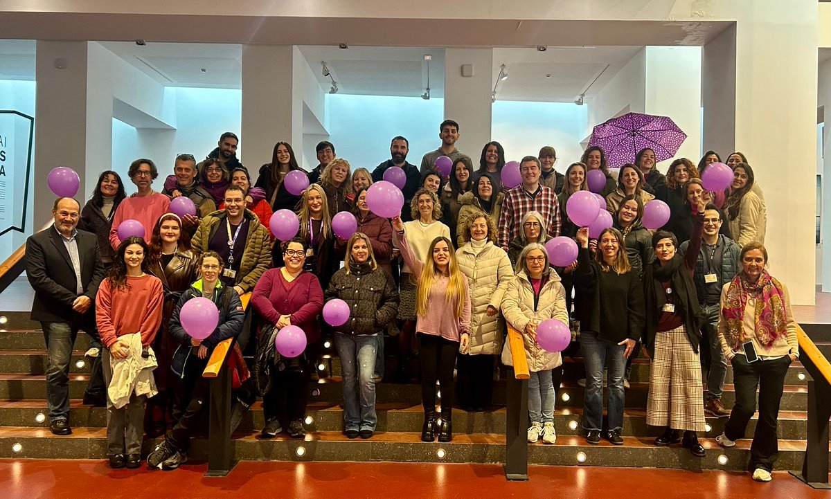 FisioMarc's tweet photo. Celebrem el Dia Internacional de la Dona 💜 a @TecnoCampus. Gràcies a tothom per venir @unitat_igualtat #8M #foyer https://t.co/GyYUzfGFa3