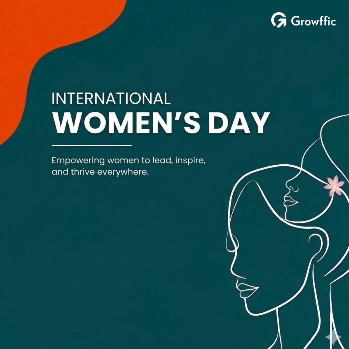 growffic's tweet photo. Happy International Women's Day! Here's to the women who lead, inspire, and drive change every single day. 

#InternationalWomensDay #WomensDay2026 #Growffic https://t.co/dfgbBW3Lwc