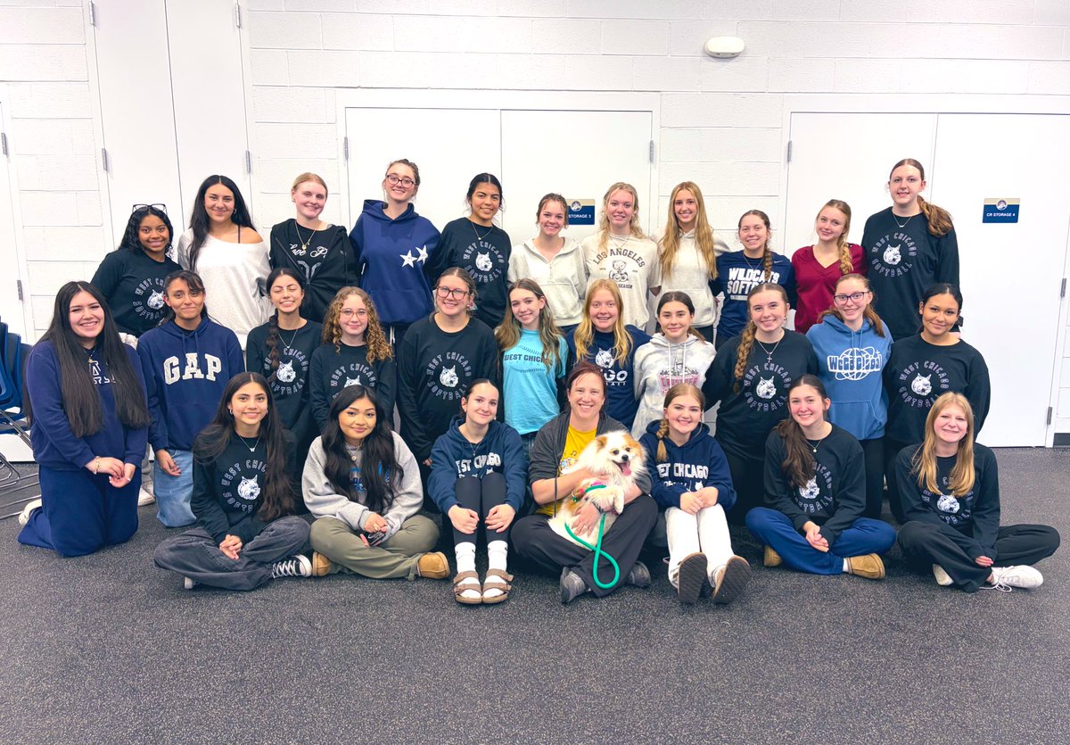 WEGO_Softball's tweet photo. Week 2 was pretty great despite the weather. 
We visited Dupage County Animal Services and ended with some Baseball vs Softball stickball! https://t.co/6o7gucEr1E