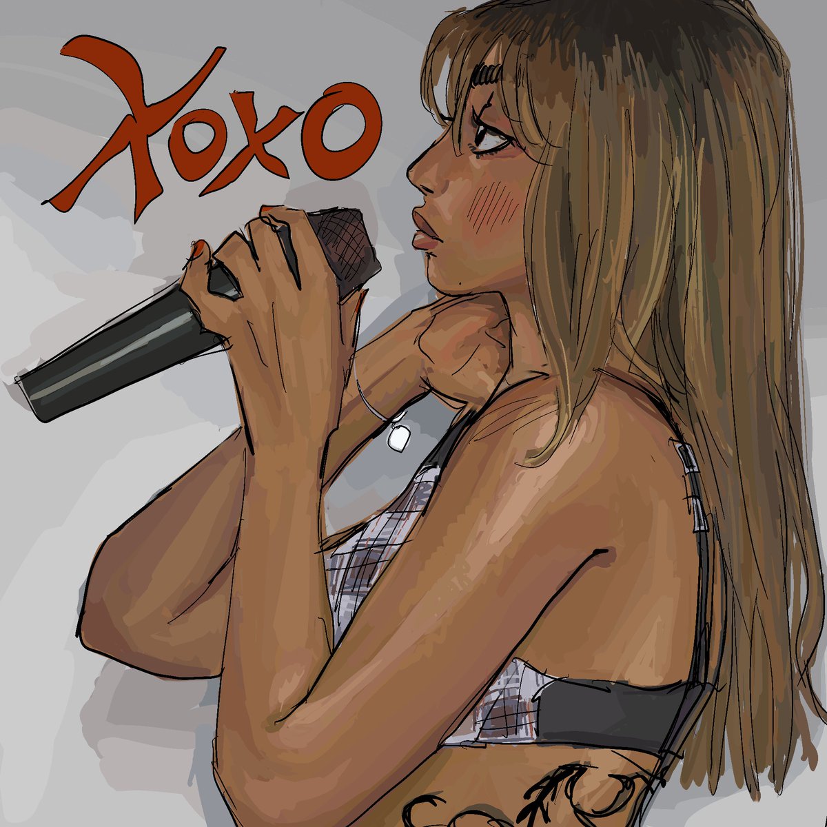 Haven’t drawn pink herself yet so I remedy that now.