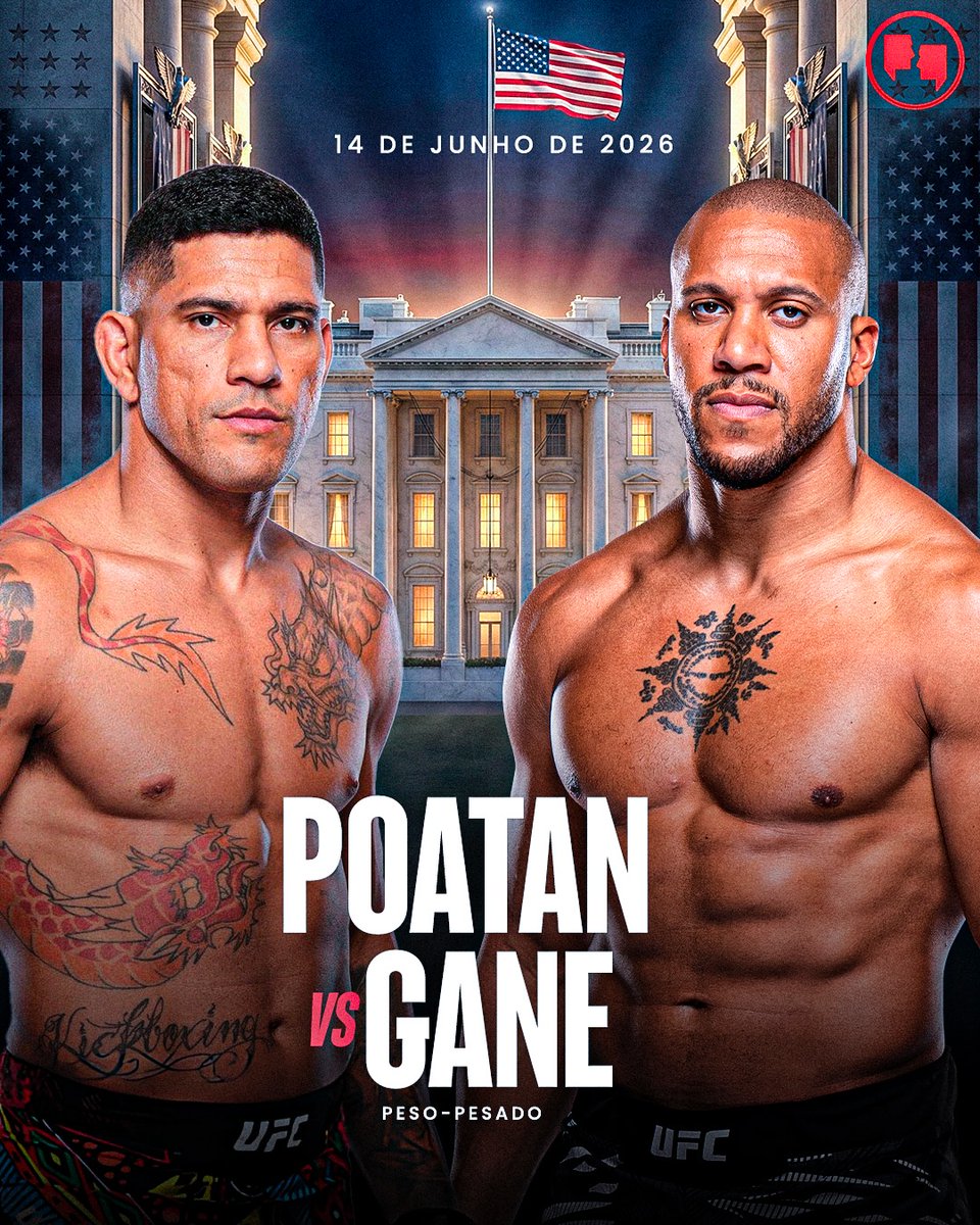AgFight's tweet photo. UFC CASA BRANCA!
Em busca do tri, Alex Poatan faz o 'co-main event' contra Ciryl Gane, pelo cinturão interino.
Na luta principal, Topuria e Gaethje unificam os títulos dos leves.
#UFC #CasaBranca #Poatan #Pesados #Tricampeonato https://t.co/OcSJK4OhzC