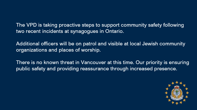 Vancouver Police tweet media