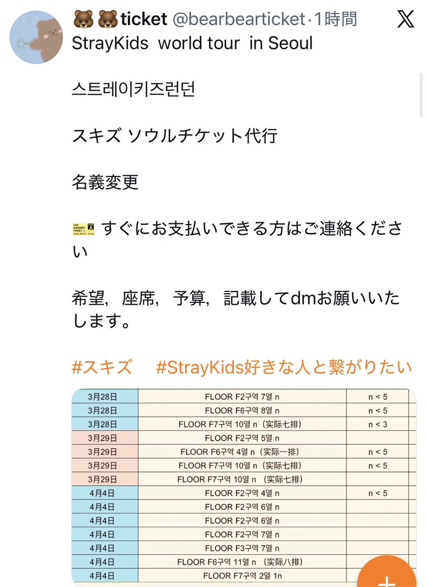 転売業者が言う名義変更
• アカウント譲渡： 業者が確保したアカウントごと買い取る形。アカウント登録時の名前が業者や他人のものであれば当日会場で弾かれる。
• 予約番号の受け渡し：