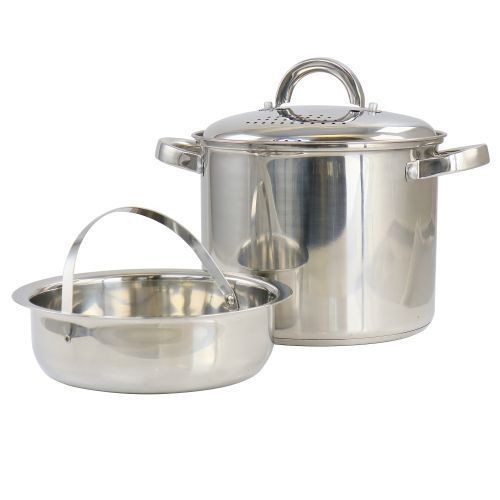 royalkitwareco's tweet image. One Pot. Multiple Cooking Possibilities.

The Oster Sangerfield 5 Quart Stainless Steel Pasta Pot includes a strainer lid and steamer basket for convenient cooking and meal preparation — only $38.79.

Shop now

#OsterCookware #PastaCookingPot #KitchenCookware #MealPrepPot