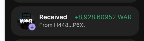 PeanutStCosmo's tweet photo. Just got mine at https://t.co/fL3yJTd4bP, if you hold $WAR go check. Thanks @warsonusd1 🪖 https://t.co/PCIBw39mwN