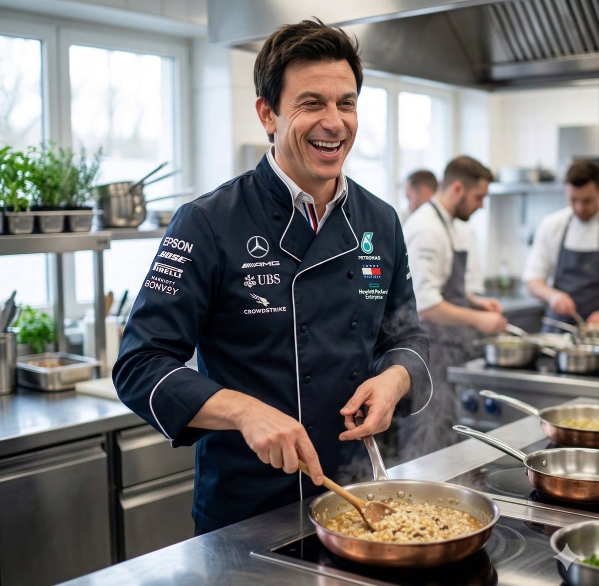DerGodehardt's tweet photo. @MercedesAMGF1 Our special CEO https://t.co/TCxI72g6Yi