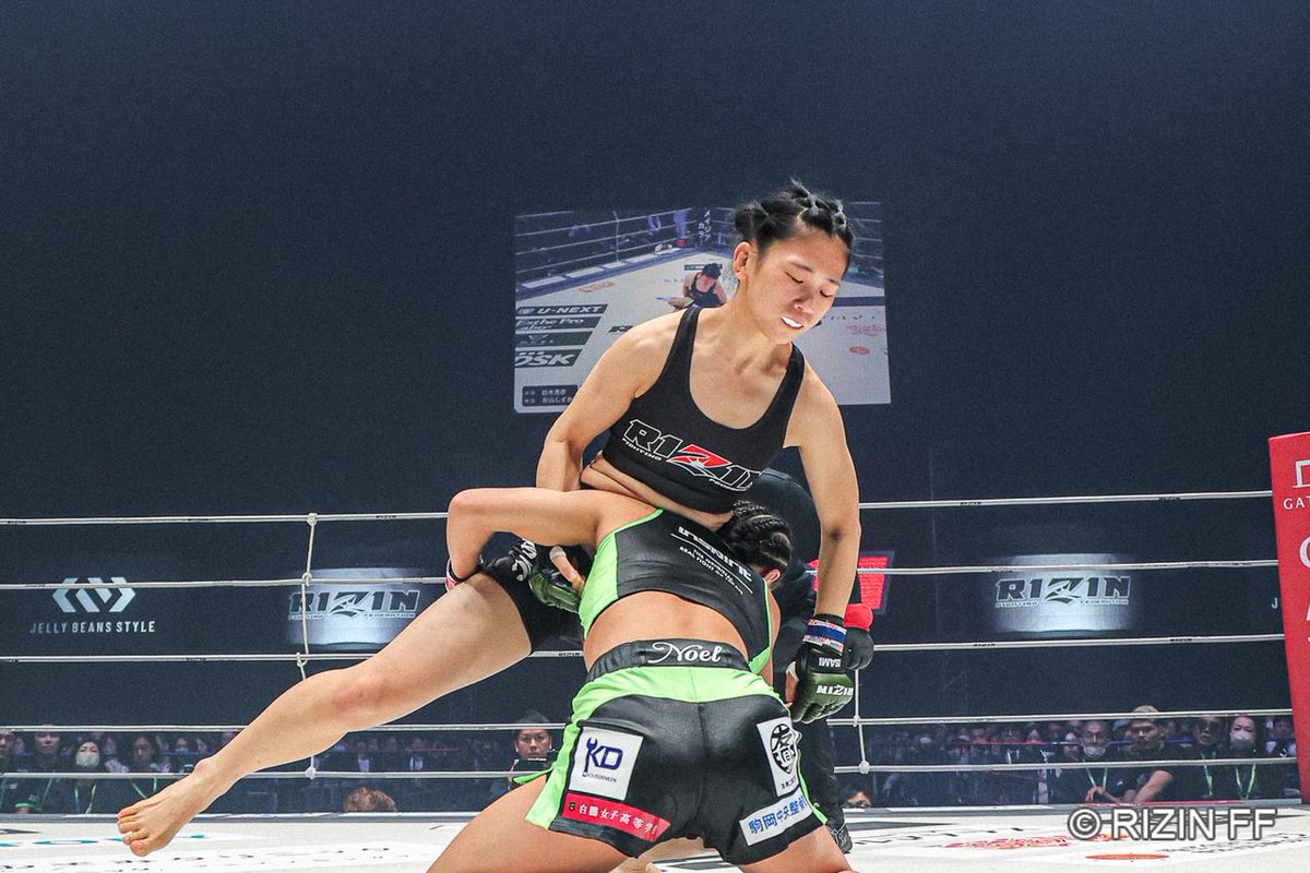 rizin_PR's tweet image. ✏️試合結果レポート✏️
#RIZIN52 有明大会🏙️

⚔️第1試合⚔️
RIZIN MMAルール 49.0kg

🟥#NOEL/@NOEL_0521_🇯🇵【WIN】🏆
ーーー🆚ーーー
🟦#イボミ🇰🇷【LOSE】

1R 2分07秒 SUB
#タップアウト/#フロントチョーク

📝試合レポート↓
jp.rizinff.com/_ct/17825869

⏰3/12(木)までPPVアーカイブ配信！