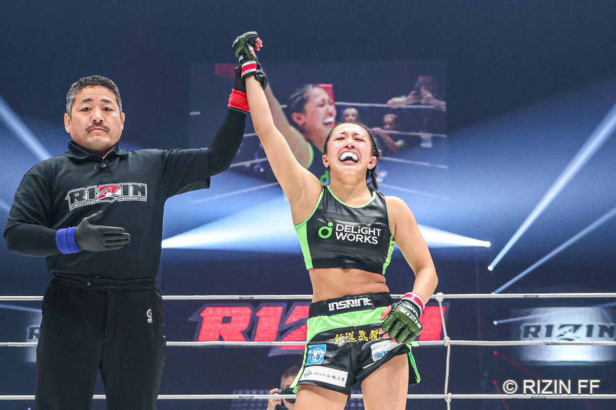 rizin_PR's tweet image. ✏️試合結果レポート✏️
#RIZIN52 有明大会🏙️

⚔️第1試合⚔️
RIZIN MMAルール 49.0kg

🟥#NOEL/@NOEL_0521_🇯🇵【WIN】🏆
ーーー🆚ーーー
🟦#イボミ🇰🇷【LOSE】

1R 2分07秒 SUB
#タップアウト/#フロントチョーク

📝試合レポート↓
jp.rizinff.com/_ct/17825869

⏰3/12(木)までPPVアーカイブ配信！