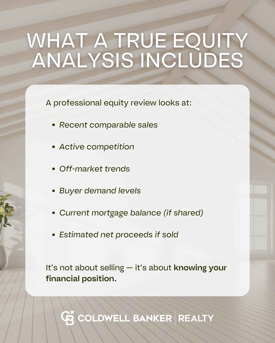You might be sitting on more equity than you think.

Home values have shifted over the past few years — but many homeowners underestimate how much wealth they’ve built through appreciation and mortgage paydown.

Online estimates only tell part of the story.
