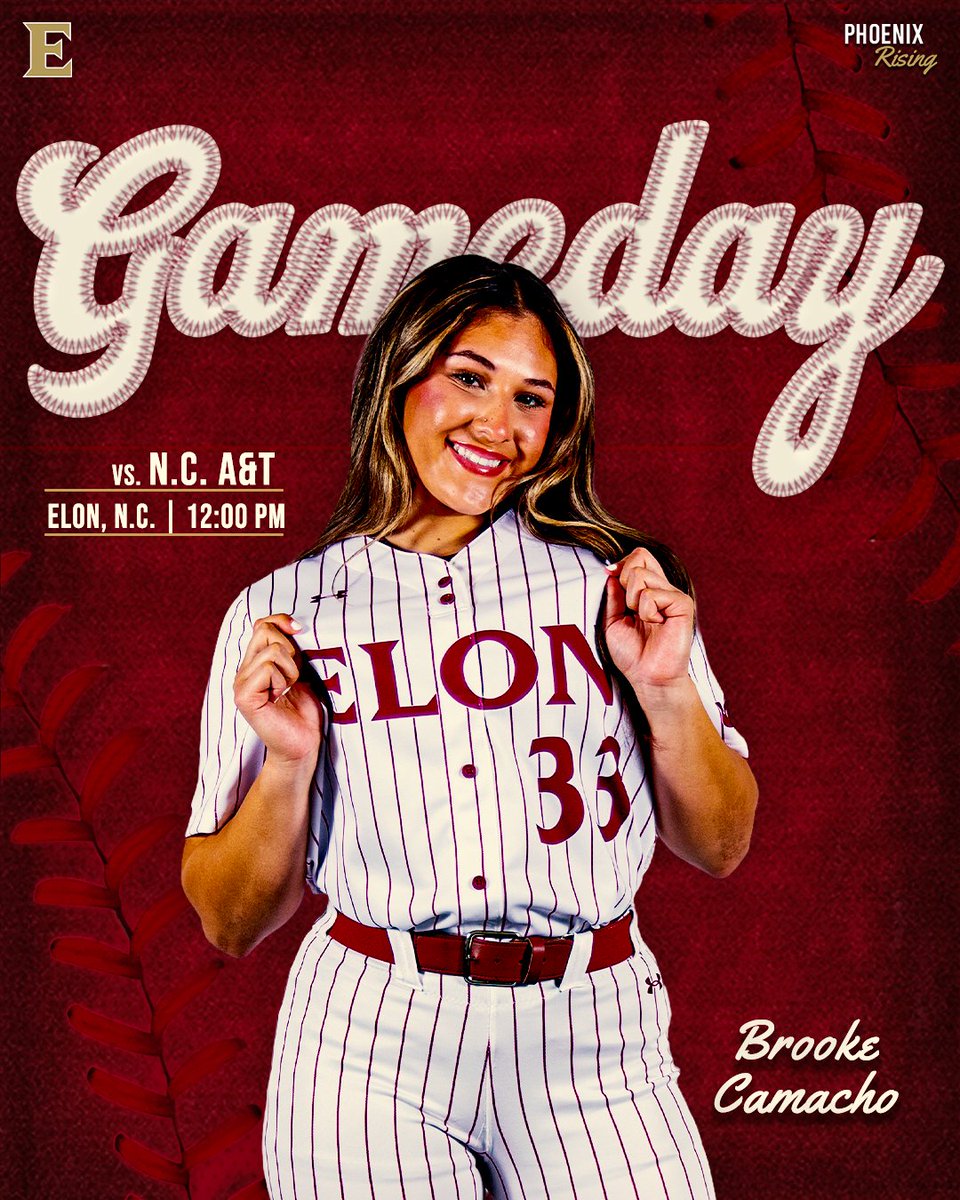 Series finale on deck!

🆚 | N.C. A&amp;T
📍 | Elon, N.C.
🏟️ | Hunt Softball Park
🕛 | 12 p.m.
💻 | <a href="/FloCollegeSB/">FloCollege | Softball</a> 
ℹ️ | linktr.ee/elonsoftball

#EUSB 🥎 #Team49