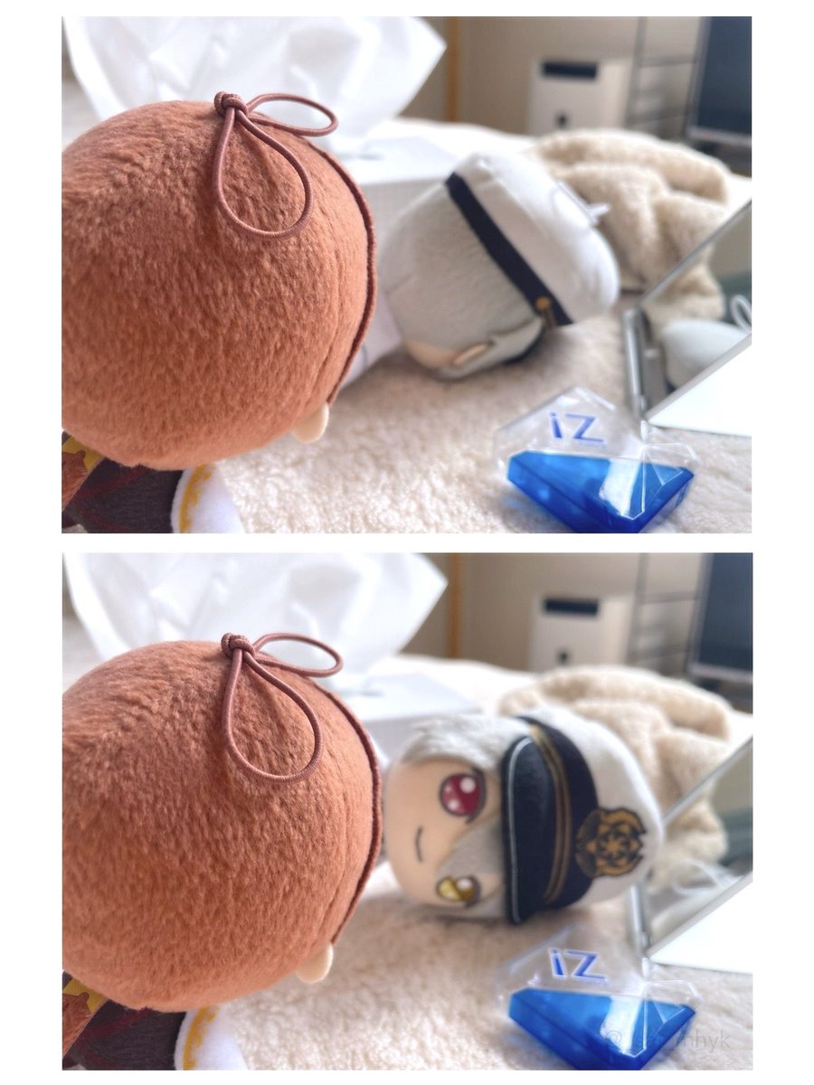 🧳かゆい…目玉とりだしたい……
⚔️おまえ やろうと思えばできるだろ

🧳………たしかに

#まほやく_ぬい