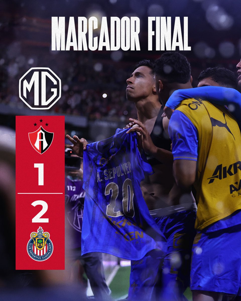 ¡LA CIUDAD, EL CLÁSICO Y LOS 3 PUNTOS SON DEL GUADALAJARA! 🐐

🇫🇷 ¡GANARON LAS CHIVAS! 🇫🇷

#MuchoChivas 🔴⚪️