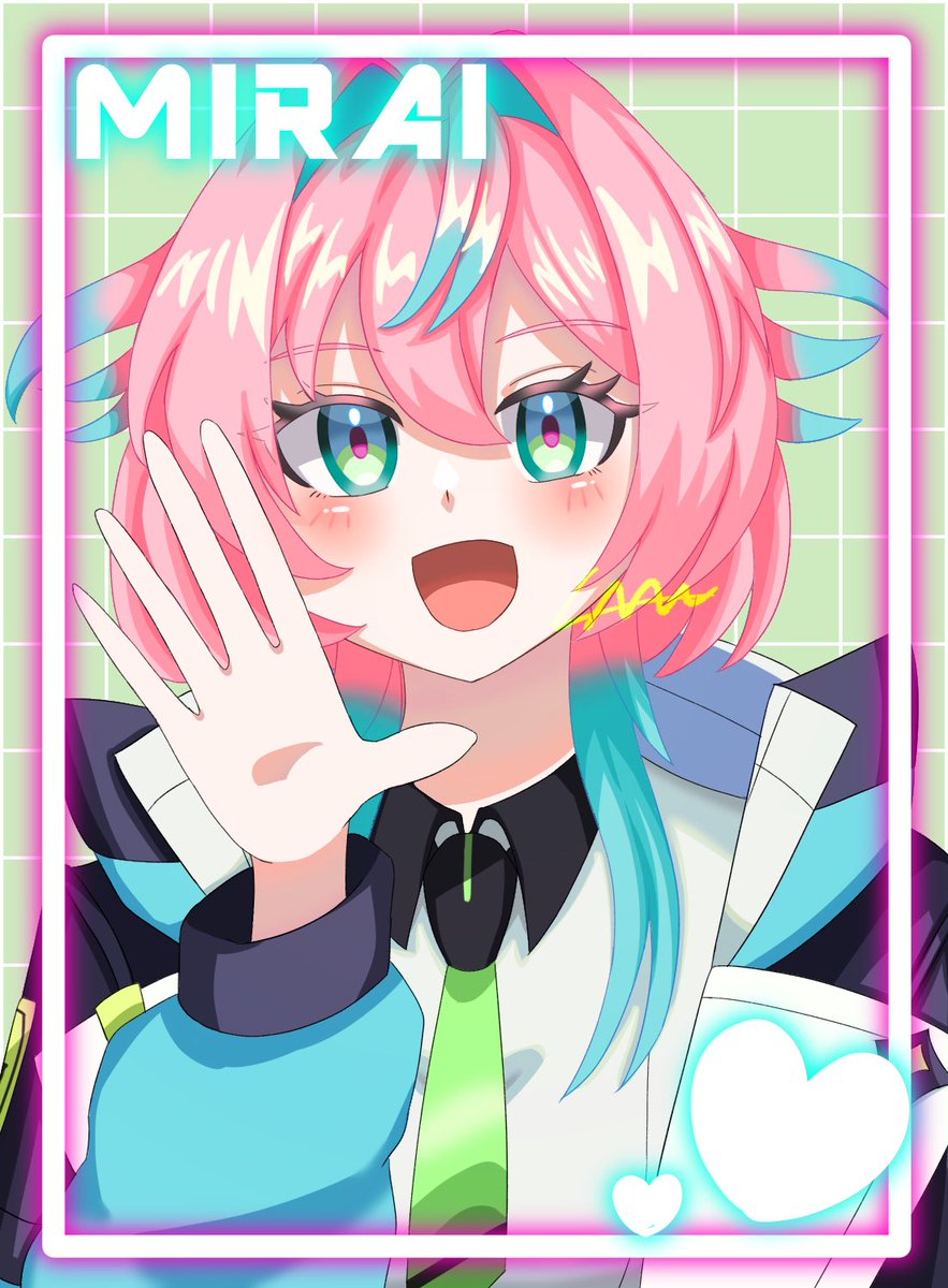 #モンストイラスト 
ミライちゃん🐬✩.*˚