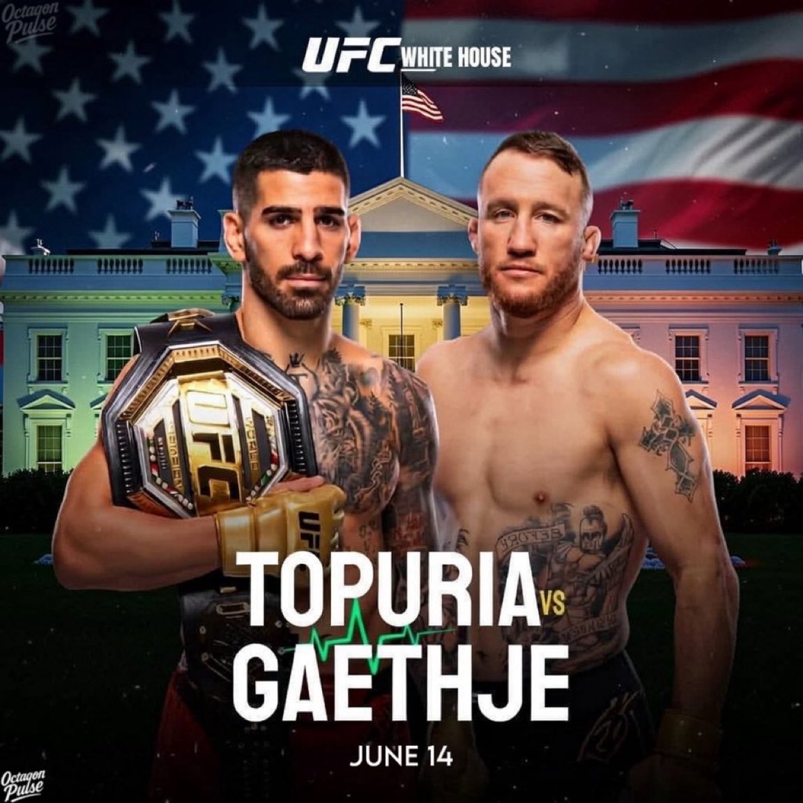 🚨 BREAKING: Ilia Topuria vs Justin Gaethje is OFFICIALLY Confirmed for #UFCWhiteHouse on June 14th

The event will take place at The White House South Lawn in Washington, D.C