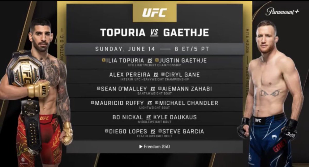 ChickenKingMMA's tweet photo. The UFC White House Card is WEAK ASF😔 https://t.co/LSuWtbUShN