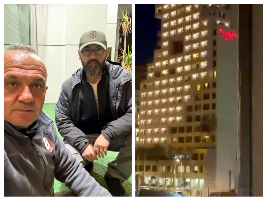 📍Lübnan / Beyrut

Bugün çok zorlu bir gece geçirdik. Lübnan’ın başkenti Beyrut’ta gerçekleştirdiğimiz canlı yayınlarımız sonrası dinlenmek üzere gittiğimiz otel İsrail güçlerince bombalandı. 

Büyük bir gürültüyle uyandık. Can havliyle dışarı koşarken bir taraftan da ekran