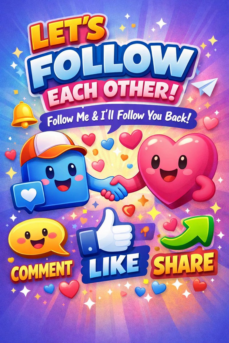 brofo98's tweet image. Let’s grow together! Follow my account and I’ll follow you back.
Don’t forget to comment, like, and share so we can support each other and build a stronger community!

#FollowForFollow
#SupportEachOther
#LikeCommentShare
#GrowTogether 🌟