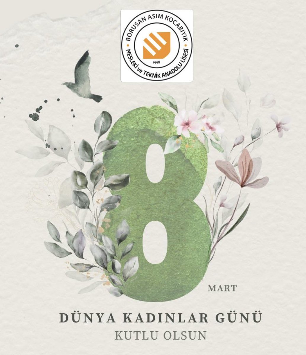 Başta fedakâr kadın öğretmenlerimiz olmak üzere tüm kadınların 8 Mart #DünyaKadınlarGünü kutlu olsun.

<a href="/tcmeb/">Millî Eğitim Bakanlığı</a> <a href="/Yusuf__Tekin/">Yusuf Tekin</a> @cobanogluF <a href="/MucahitYentur/">Murat Mücahit Yentür</a> <a href="/istanbul_MTE/">İstanbul Mesleki ve Teknik Eğitim</a> <a href="/esenyurtmem/">Esenyurt İlçe Millî Eğitim Müdürlüğü</a> <a href="/bkvorgtr/">Borusan Kocabıyık Vakfı</a> <a href="/TayfunOzyolcu/">Tayfun ÖZYOLCU</a> @hkayakucuk