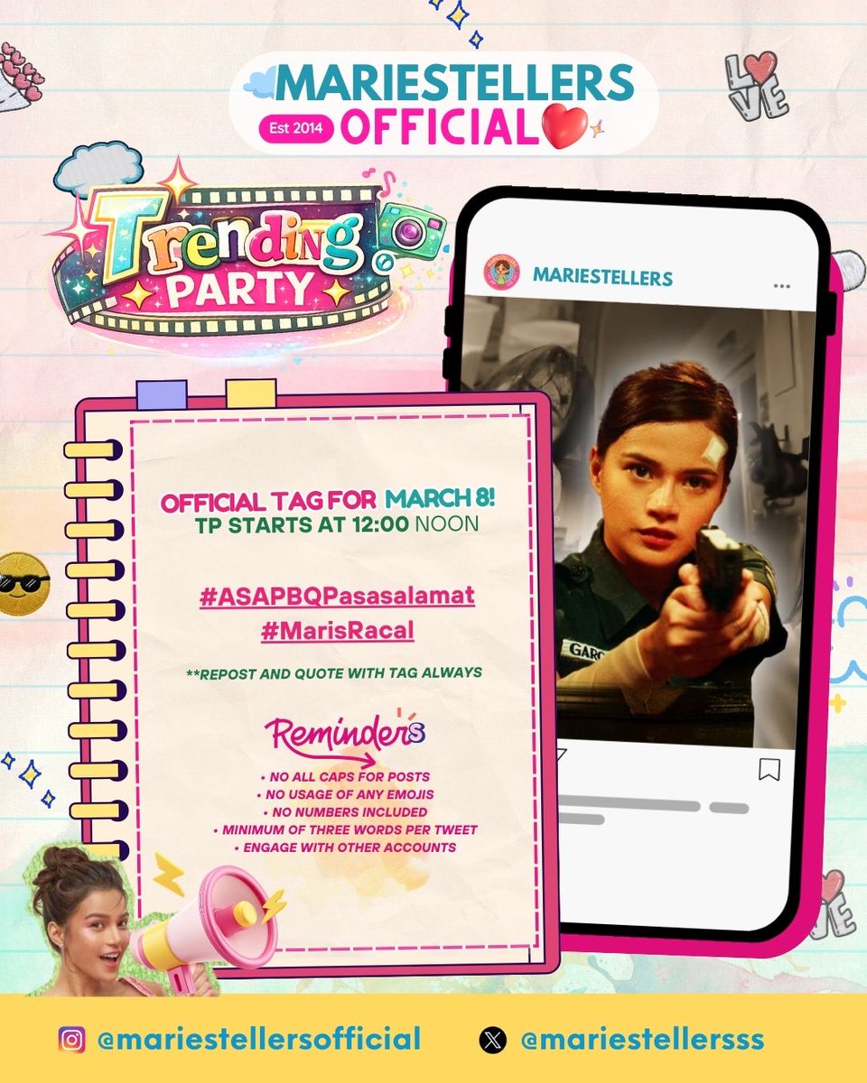 Join us later, twelve noon! Salamat Batang Quiapo for giving us Ponggay!

#ASAPBQPasasalamat
#MarisRacal