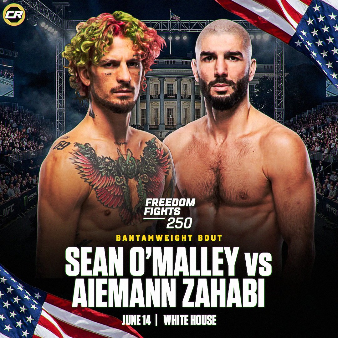 ChampRDS's tweet photo. 🚨 BREAKING: Sean O'Malley will fight Aiemann Zahabi at the UFC White House event on June 14 https://t.co/bKvMl6KGy6