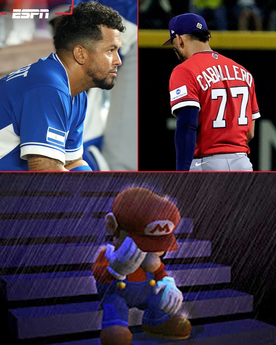 ESPN_CENAM's tweet photo. ❌ Nicaragua estuvo a 1 out de conseguir su primera victoria de la historia del #WBC2026 ante Países Bajos

❌ Panamá perdió su ventaja en la 9º para luego perder en extra innings contra Puerto Rico

🇳🇮🇵🇦 Los equipos centroamericanos perdieron de las maneras más dolorosas posibles en un SÁBADO DE PESADILLA😖 

¡SALGÁNSE DE TODO, QUIERO ESTAR SOLO!💔