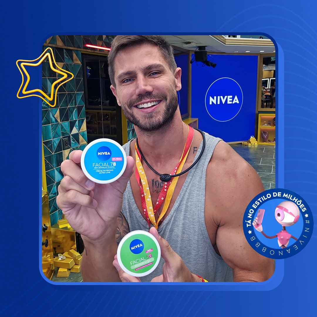 NIVEABRASIL's tweet photo. o homem já venceu tanta prova que até o final do programa ele sai com 22 medalhas de ouros. 
ele é o pai do mundo fitness e da beleza. 

cade o #TeamJonas aqui comentando #NIVEAnoBBB e #BBB26 para fazer dele o vencedor da noite? 🥵 https://t.co/OjtxYdnbev