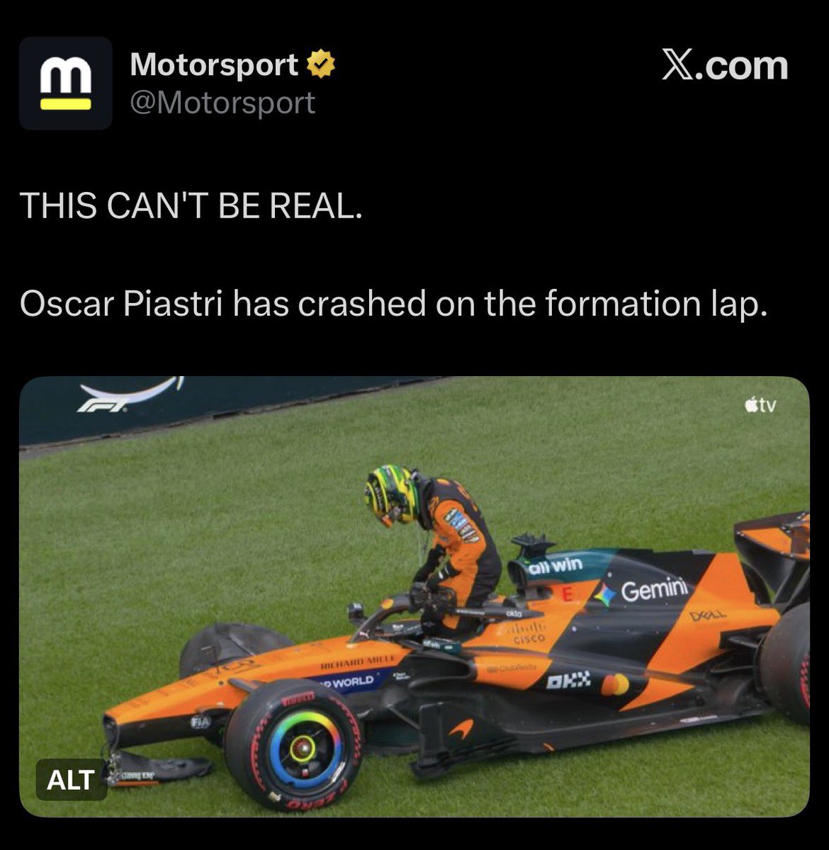 2H4NDS's tweet photo. the jokes write themselves. every tongue that rises against lando norris shall fall. https://t.co/tFDdm2nA8p
