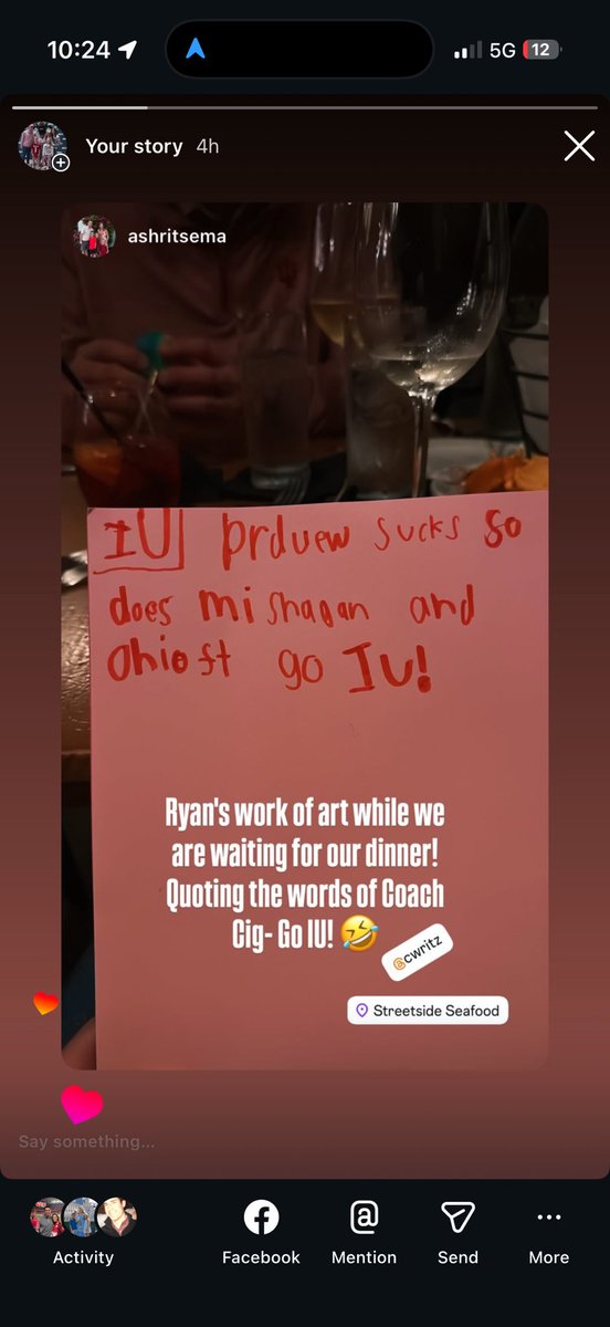 cwRitz's tweet photo. My son rocks, never forget #iufb  @IUBarstool https://t.co/67iTtkl7hW