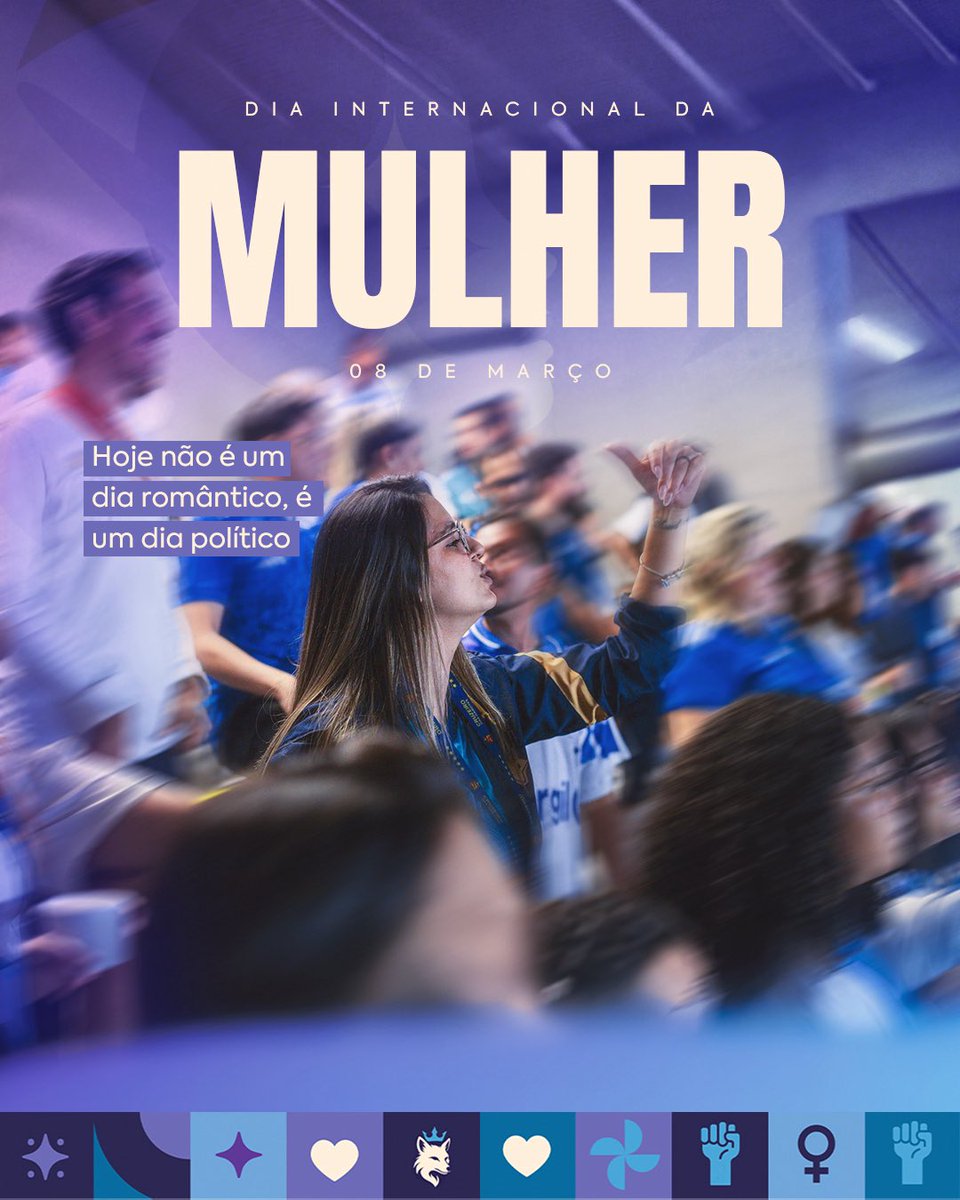 O Dia da Mulher não nasceu de flores.
Nasceu de luta.

Por todas as torcedoras que resistem, ocupam e fazem do futebol um espaço nosso também.