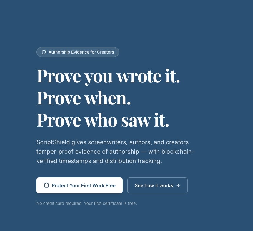 Script Shield App tweet media