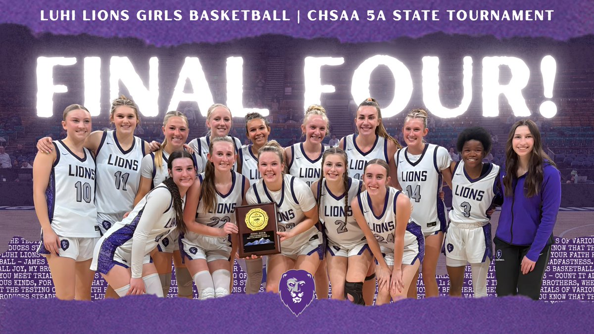 🏀 LuHi Girls Basketball is headed to the FINAL FOUR!! Go Lions!
(1) Lutheran: 50
(9) Pueblo East: 30