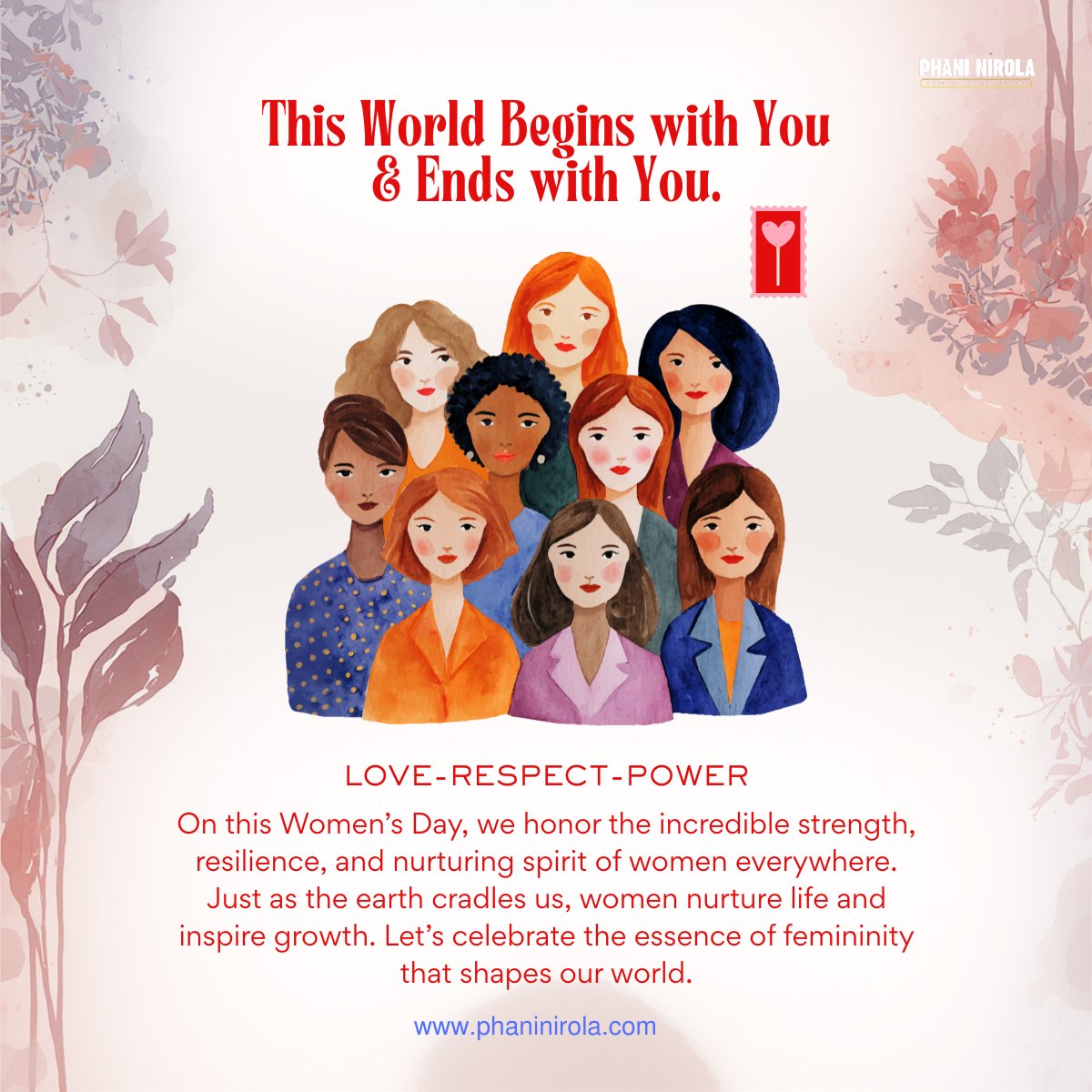 phaninirola's tweet photo. On this Women’s Day, we honor the incredible strength, resilience, and nurturing spirit of women everywhere. 
Let’s celebrate the essence of femininity that shapes our world. Happy Women’s Day!

#womensday❤️  #CelebrateWomen #sisterlove❤️ #wifey❤️  #momlove♥️  #dauterfatherlove♥️ https://t.co/CZms09JfYt