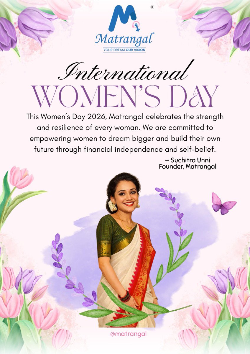 SuchitraUnni's tweet photo. True empowerment begins with opportunity and grows through financial independence, dignity, and self-belief.

Happy #InternationalWomensDay 🫶🏻🤗

#WomensDay #WomenEmpowerment #Suchitra #WomenInLeadership https://t.co/ez9WRbbpIs