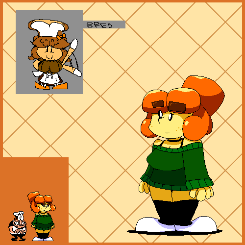 I wanted to draw Breadina too, of course.

#Breadna
<a href="/TRIKURRDURR4/">TKD Arts🍞</a>