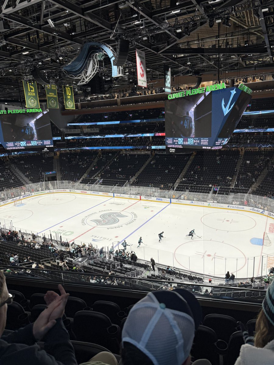 lostinclouds85's tweet photo. Went to a hockey game as a treat to myself #seattlekraken #kraken #seattle https://t.co/FEoPHciht4