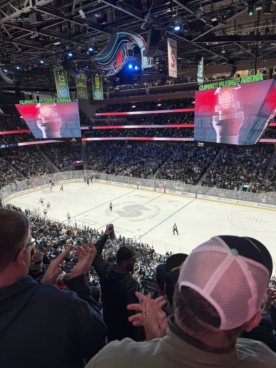 lostinclouds85's tweet photo. Went to a hockey game as a treat to myself #seattlekraken #kraken #seattle https://t.co/FEoPHciht4
