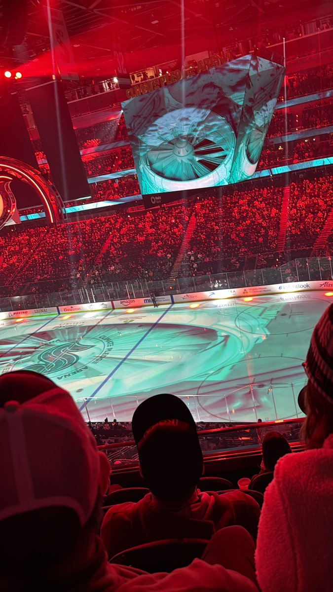 lostinclouds85's tweet photo. Went to a hockey game as a treat to myself #seattlekraken #kraken #seattle https://t.co/FEoPHciht4