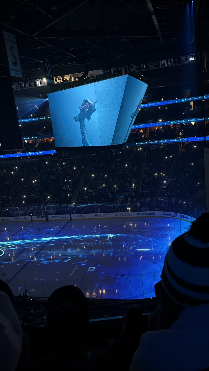 lostinclouds85's tweet photo. Went to a hockey game as a treat to myself #seattlekraken #kraken #seattle https://t.co/FEoPHciht4