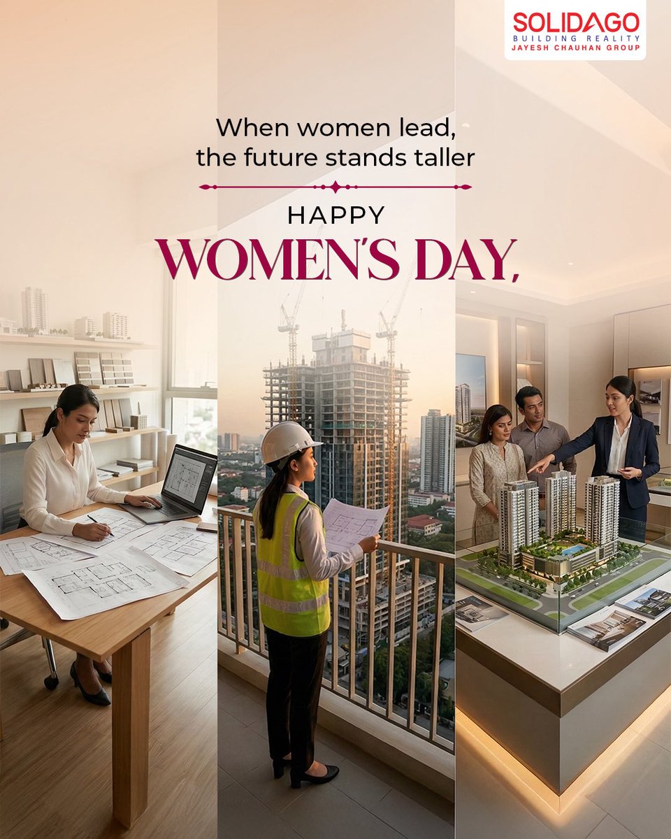 solidagorealty's tweet photo. When women lead, the future stands taller.
Today we celebrate the vision, strength, and leadership of women who design, build, and shape the world around us.
Happy Women’s Day! 💐✨

#WomensDay #WomenEmpowerment https://t.co/ygz4RdQzCS