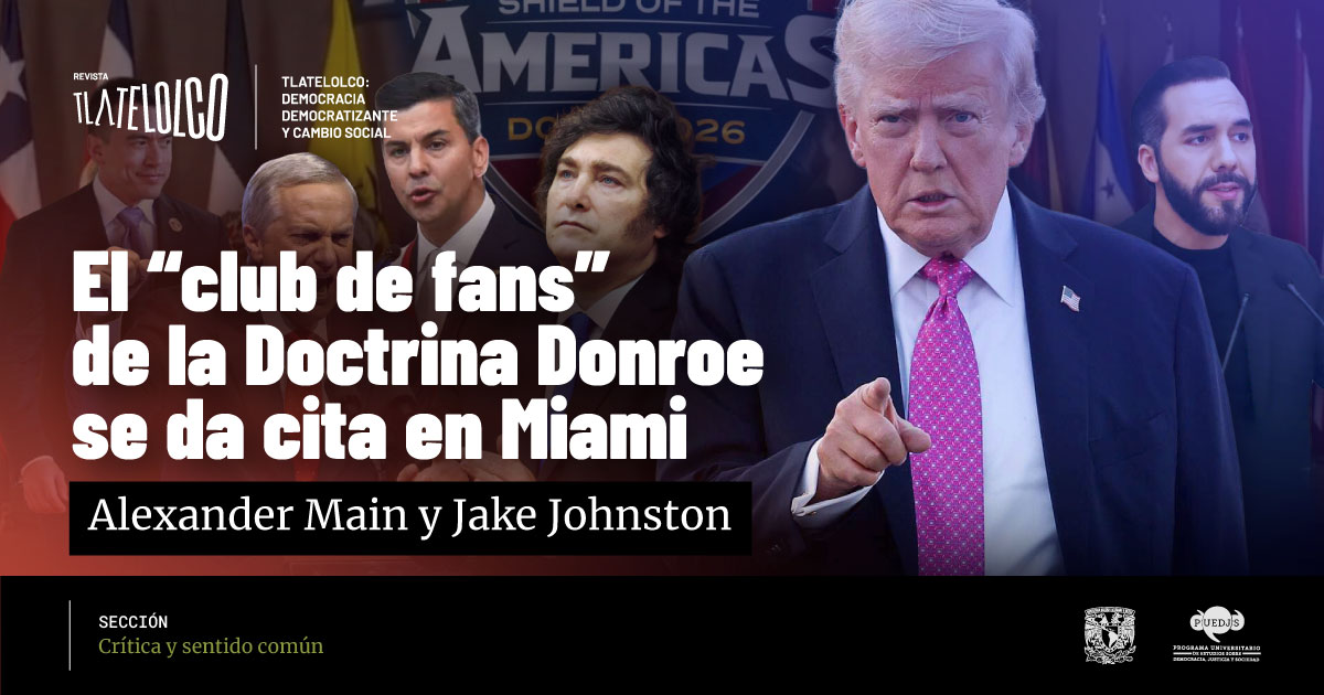 Mientras la Cumbre de las Américas permanece en pausa, Donald Trump reunió en Miami a un grupo selecto de gobiernos aliados de extrema derecha en la cumbre “Shield of the Americas”🇺🇸

En este análisis, Alexander Main y Jake Johnston (<a href="/JakobJohnston/">Jake Johnston</a>) explican por qué el encuentro