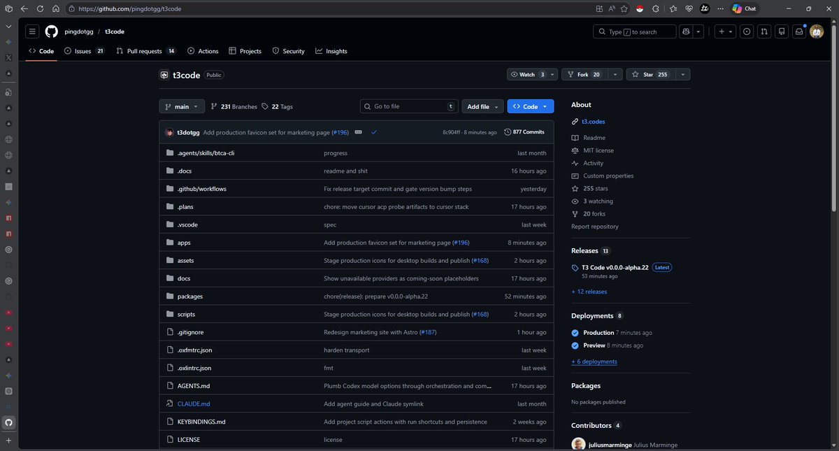 OlulekeJOke's tweet photo. So I tried T3 Code yesterday, perfect since I just switched to CODEX.

Bluntly: either there is an issue with the Windows version, my laptop is tripping, or I just prefer the CODEX app more. It’s still in the early phases. I know it will get better, but for now, big ups to @theo https://t.co/ECtB8hPUnS