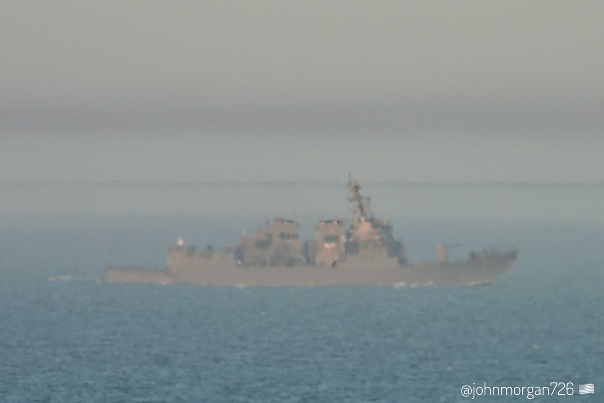 johnmorgan726's tweet photo. USS MASON (DDG-87) 🇺🇸 Arleigh Burke-class Flight IIA guided missile destroyer four miles off the coast of Virginia Beach after leaving Naval Station Norfolk (NOB) Virginia. #UnitedStatesNavy #ShipsInPics #DDG87 #USSMason https://t.co/TPX5kEKBG8
