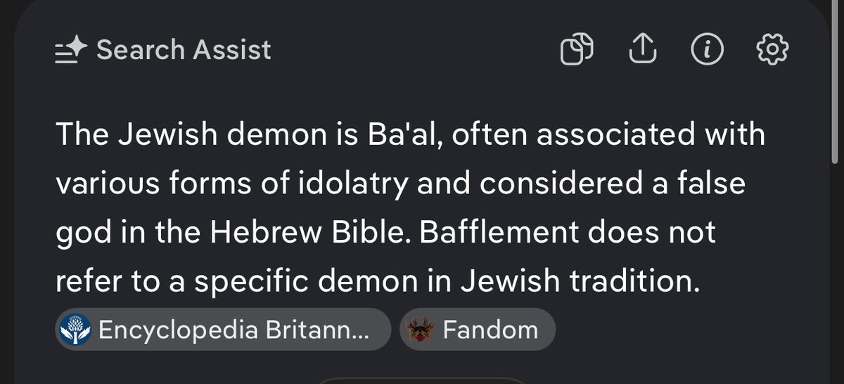 Interesting answer from AI regarding Ba’al and jews. 

Grok tried to correct this statement and defended jews and all the jewish things jews do.