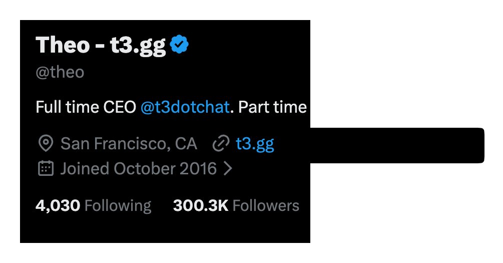 Theo - t3.gg tweet media