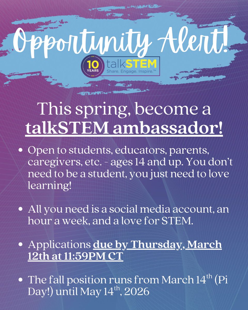 talkSTEM tweet media